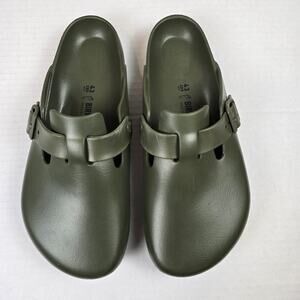 Birkenstock Boston Essentials EVA Clogs Khaki 43 Mens 10 Slip On Clog Sandals